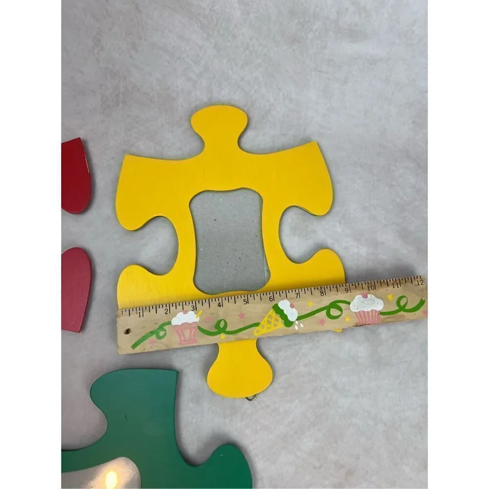 Vintage 90s/Y2K Puzzle Piece Picture Frames Kids